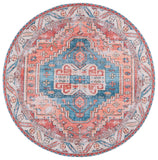 Safavieh Arizona 251 Power Loomed Traditional Rug Red / Blue Polyester