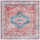 Safavieh Arizona 251 Power Loomed Traditional Rug Red / Blue Polyester