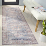 Safavieh Arizona 259 Power Loomed Traditional Rug Blue / Grey Polyester