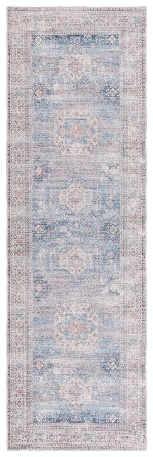 Safavieh Arizona 259 Power Loomed Traditional Rug Blue / Grey Polyester