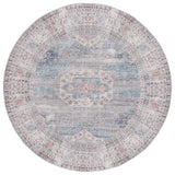 Safavieh Arizona 259 Power Loomed Traditional Rug Blue / Grey Polyester