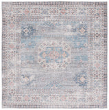 Safavieh Arizona 259 Power Loomed Traditional Rug Blue / Grey Polyester