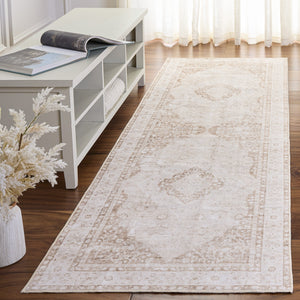 Safavieh Arizona Classic Medallion Area Rug In Beige & Light Taupe — Durable, Washable, Slip-Resistant Finish 3'-0" x 5'-0" ARZ301B-3