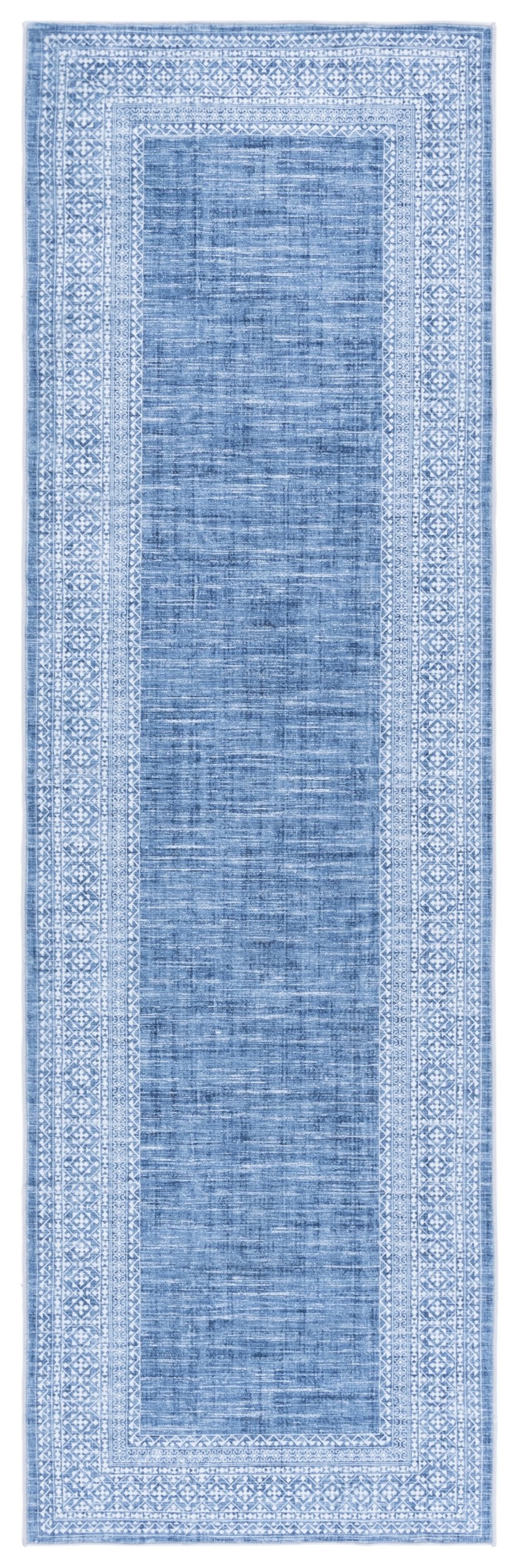 Safavieh Arizona 6' Round Area Rug In Blue & Ivory - Elegant Traditional Design, Washable, Slip-resistant Comfort Blue ,Ivory Polyester Arz303m-6r