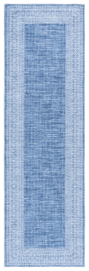 Safavieh Arizona 6' Round Area Rug In Blue & Ivory - Elegant Traditional Design, Washable, Slip-resistant Comfort Blue ,Ivory Polyester Arz303m-6r