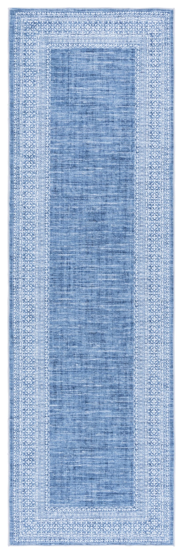 Safavieh Arizona 6' Round Area Rug In Blue & Ivory - Elegant Traditional Design, Washable, Slip-resistant Comfort Blue ,Ivory Polyester Arz303m-6r