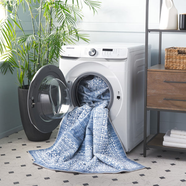 Safavieh Arizona 303m Blue / Ivory Blue ,Ivory Polyester Arz303m-8