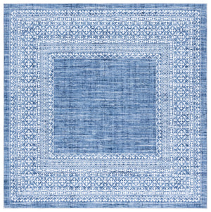 Safavieh Arizona 6' Round Area Rug In Blue & Ivory - Elegant Traditional Design, Washable, Slip-resistant Comfort Blue ,Ivory Polyester Arz303m-6r