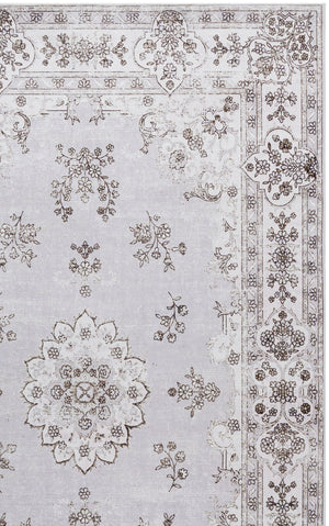 Safavieh Arizona Traditional Beige & Ivory Floral Area Rug — Low-Profile, Durable Power-Loomed Polyester With Slip-Resistant Backing And Easy Care 9'-0" x 12'-0" ARZ304B-9