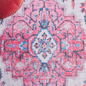 Safavieh Arizona Traditional Style Runner Area Rug - Elegant Ivory & Light Blue Design For Hallways & Rooms Ivory ,Light Blue Polyester Arz314a-5