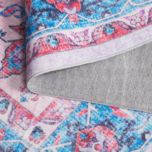 Safavieh Arizona Traditional Style Runner Area Rug - Elegant Ivory & Light Blue Design For Hallways & Rooms Ivory ,Light Blue Polyester Arz314a-5