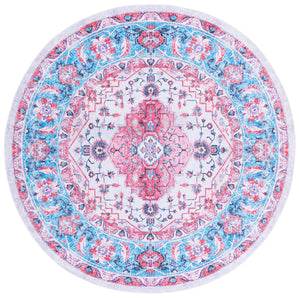 Safavieh Arizona Traditional Style Runner Area Rug - Elegant Ivory & Light Blue Design For Hallways & Rooms Ivory ,Light Blue Polyester Arz314a-6r