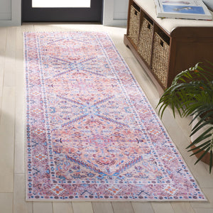 Safavieh Arizona Traditional Area Runner Rug - Elegant Beige & Pink Design For Timeless Home Décor Beige ,Pink Polyester Arz315b-28