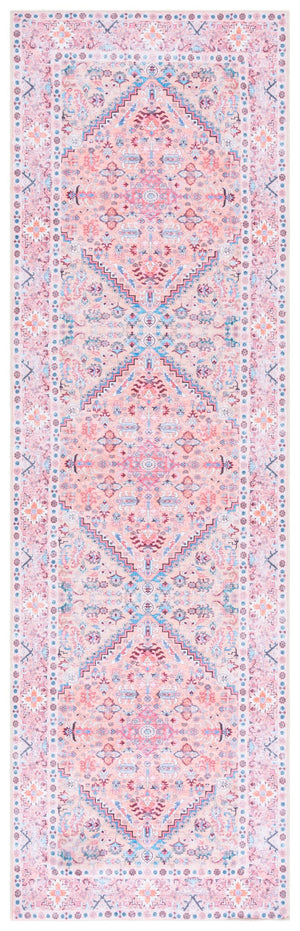 Safavieh Arizona Traditional Area Runner Rug - Elegant Beige & Pink Design For Timeless Home Décor Beige ,Pink Polyester Arz315b-28