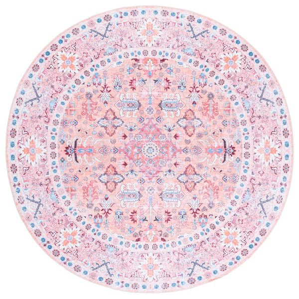 Safavieh Arizona Traditional Area Runner Rug - Elegant Beige & Pink Design For Timeless Home Décor Beige ,Pink Polyester Arz315b-6r