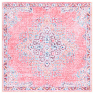 Safavieh Arizona Power Loomed Traditional Area Rug - Stylish, Washable, Slip-resistant Comfort For Any Space Pink ,Beige Polyester Arz318u-3