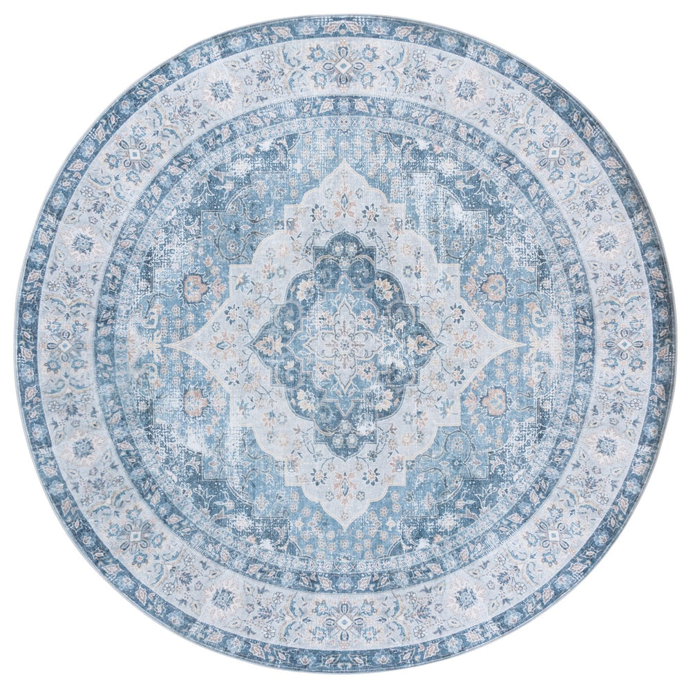 Safavieh Arizona Exquisite Area Rug - Durable, Slip-resistant, Washable Design For Elegant Home Décor Blue ,Light Blue Polyester Arz320m-8
