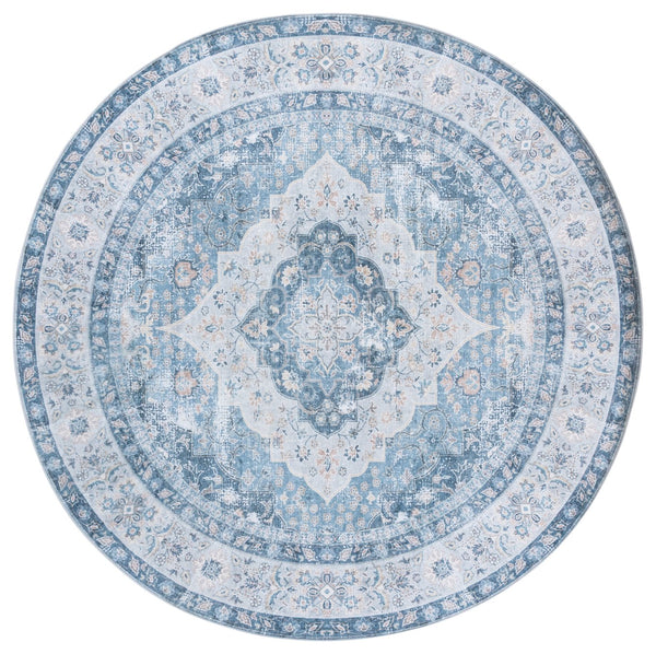 Safavieh Arizona Exquisite Area Rug - Durable, Slip-resistant, Washable Design For Elegant Home Décor Blue ,Light Blue Polyester Arz320m-8
