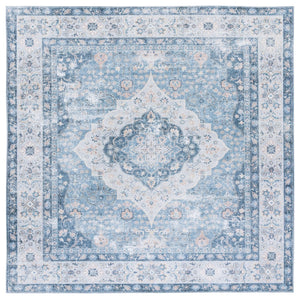 Safavieh Arizona Exquisite Area Rug - Durable, Slip-resistant, Washable Design For Elegant Home Décor Blue ,Light Blue Polyester Arz320m-8