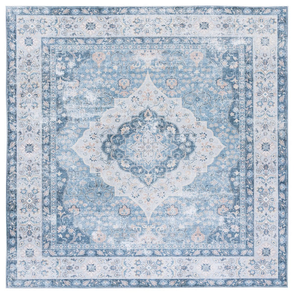 Safavieh Arizona Exquisite Area Rug - Durable, Slip-resistant, Washable Design For Elegant Home Décor Blue ,Light Blue Polyester Arz320m-8