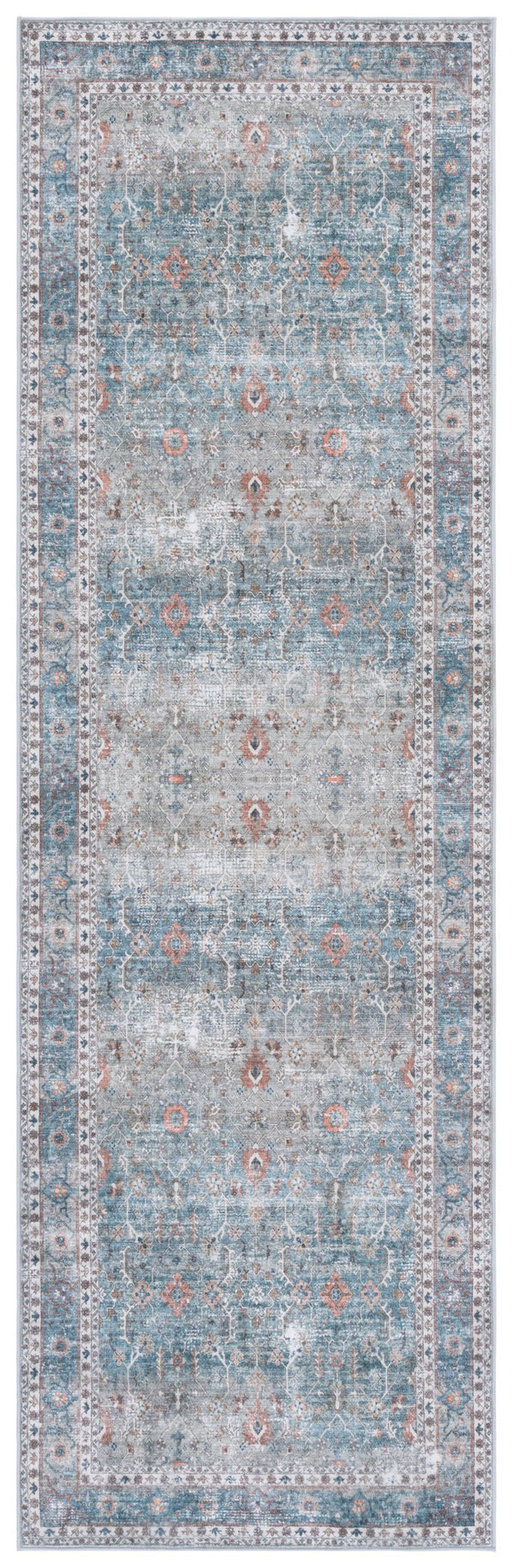 Safavieh Arizona Area Rug - Elegant Teal And Beige Design For Cozy Spaces, Washable And Slip-resistant Comfort Teal ,Beige Polyester Arz322a-9