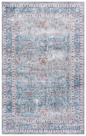 Safavieh Arizona Area Rug - Elegant Teal And Beige Design For Cozy Spaces, Washable And Slip-resistant Comfort Teal ,Beige Polyester Arz322a-9