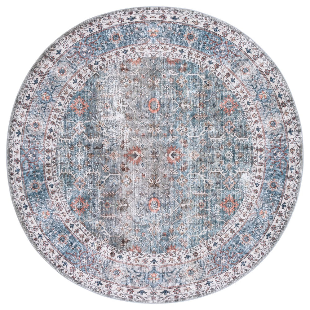 Safavieh Arizona Area Rug - Elegant Teal And Beige Design For Cozy Spaces, Washable And Slip-resistant Comfort Teal ,Beige Polyester Arz322a-9