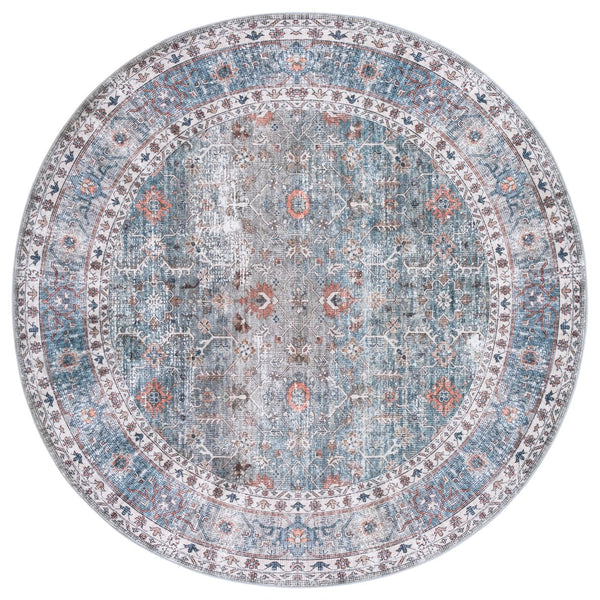 Safavieh Arizona Area Rug - Elegant Teal And Beige Design For Cozy Spaces, Washable And Slip-resistant Comfort Teal ,Beige Polyester Arz322a-9
