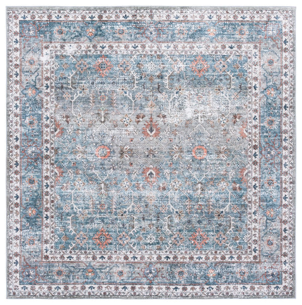 Safavieh Arizona Area Rug - Elegant Teal And Beige Design For Cozy Spaces, Washable And Slip-resistant Comfort Teal ,Beige Polyester Arz322a-9