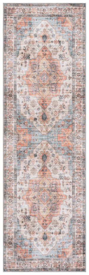Safavieh Arizona Elegant Runner Rug: Timeless Light Brown And Rust Design For Hallways And Entryways Light Brown ,Rust Polyester Arz326t-28