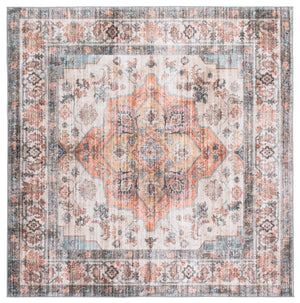 Safavieh Arizona Elegant Area Rug In Warm Tones - Durable, Washable, And Slip Resistant For Effortless Style Light Brown ,Rust Polyester Arz326t-6