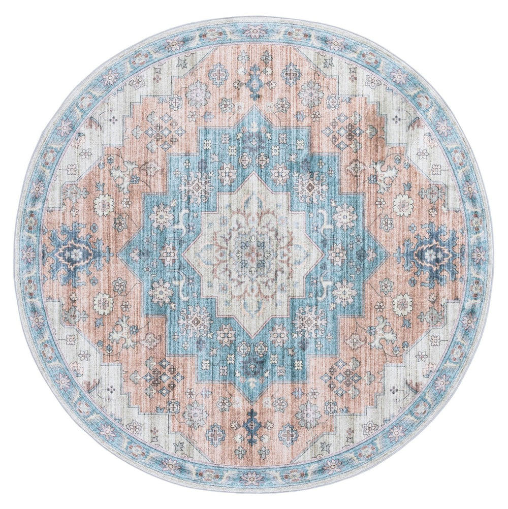 Safavieh Arizona Exquisite Area Rug - Traditional Design In Elegant Colors For Stylish Home Décor Enhancements Light Brown ,Teal Polyester Arz327t-8