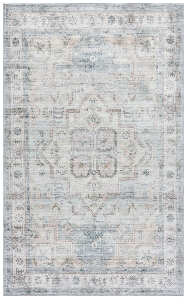 Safavieh Arizona Elegant Area Rug - Timeless Design, Slip Resistant, Washable & Perfect For Cozy Spaces Light Green ,Beige Polyester Arz328y-6