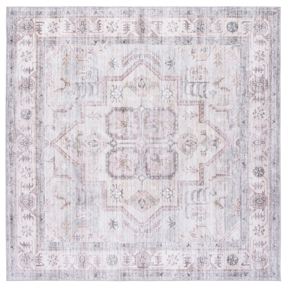 Safavieh Arizona Elegant Traditional Runner Rug In Soft Green And Beige - Washable, Slip-resistant Design Light Green ,Beige Polyester Arz328y-28