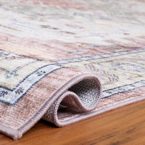 Safavieh Arizona Low-Profile Traditional Area Rug In Beige Green Brown — Washable, Slip-Resistant, Durable Polyester 3'-0" x 5'-0" ARZ333B-3