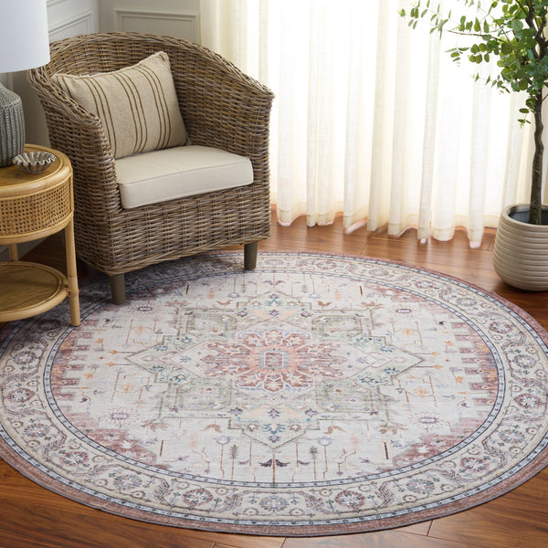 Safavieh Arizona Low-Profile Beige Green Brown Area Rug – Durable Power-Loomed Polyester, Slip-Resistant Design 9'-0" x 12'-0" ARZ333B-9