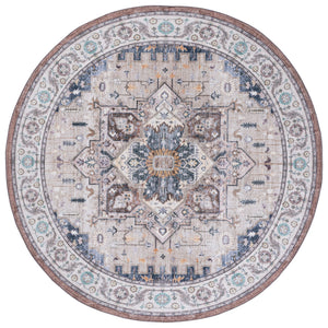 Safavieh Arizona Beige Ivory Area Rug — Low-Pile Traditional Design, Durable Polyester, Washable, Slip-Resistant Flooring Accent For Living Rooms And Dining Spaces 8'-0" x 10'-0" ARZ333C-8