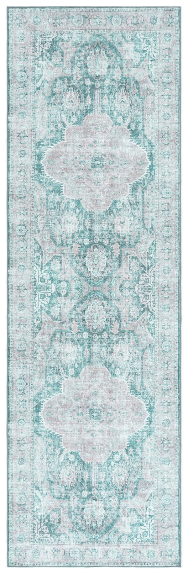 Safavieh Arizona Power Loomed Runner Rug - Elegant Sage And Grey Design For Sophisticated Home Decor Sage ,Grey Polyester Arz344y-28
