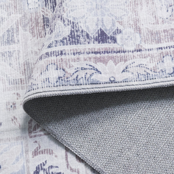 Safavieh Arizona Area Rug - Elegant Traditional Design, Washable, Slip-resistant, Perfect For Any Room Decor Ivory ,Grey Polyester Arz345a-8