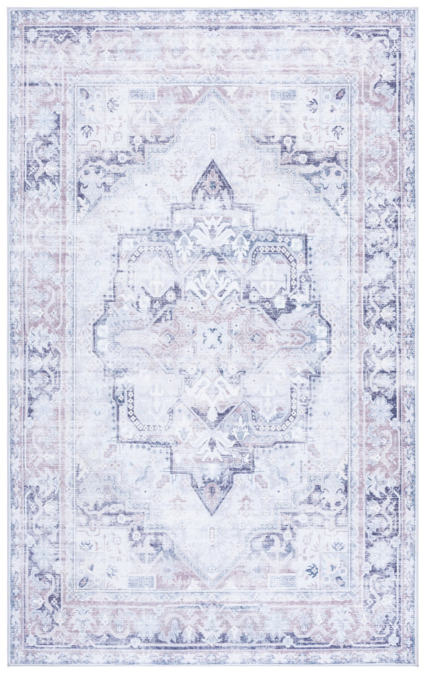 Safavieh Arizona Area Rug - Elegant Traditional Design, Washable, Slip-resistant, Perfect For Any Room Decor Ivory ,Grey Polyester Arz345a-8