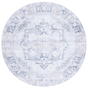 Safavieh Arizona Runner Area Rug - Elegant Polyester Design, Slip-resistant, Washable For Timeless Comfort Ivory ,Grey Polyester Arz345a-6r