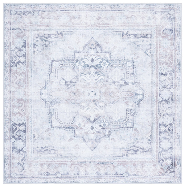 Safavieh Arizona Area Rug - Elegant Traditional Design, Washable, Slip-resistant, Perfect For Any Room Decor Ivory ,Grey Polyester Arz345a-8