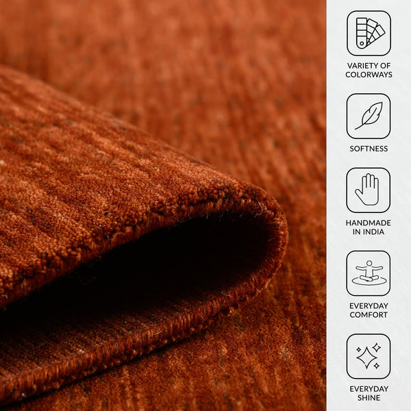 Arizona Hand-woven New Zealand Wool Rug Artisan Crafted for Modern Living Spaces