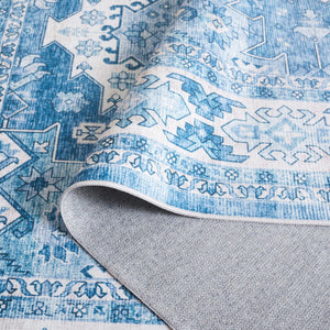 Safavieh Arizona 512 ARZ512 Power Loomed Traditional Rug Light Blue / Blue ARZ512L-6SQ