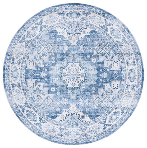 Safavieh Arizona 512 ARZ512 Power Loomed Traditional Rug Light Blue / Blue ARZ512L-6SQ