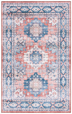 Safavieh Arizona 512 ARZ512 Power Loomed Traditional Rug Blue / Rust ARZ512M-6SQ