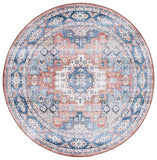 Safavieh Arizona 512 ARZ512 Power Loomed Traditional Rug Blue / Rust ARZ512M-6SQ