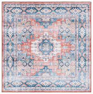 Safavieh Arizona 512 ARZ512 Power Loomed Traditional Rug Blue / Rust ARZ512M-6SQ