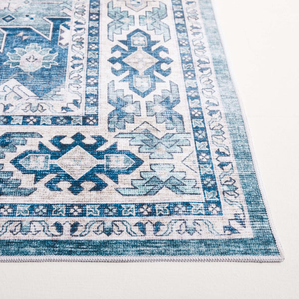 Safavieh Arizona 512 ARZ512 Power Loomed Traditional Rug Sage / Aqua ARZ512W-6SQ