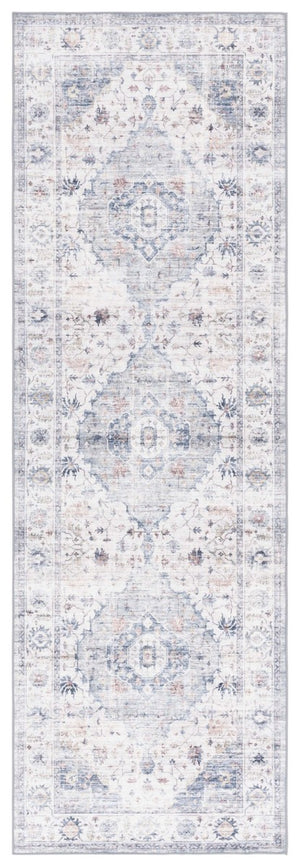 Safavieh Arizona 517 ARZ517 Power Loomed Traditional Rug Light Blue / Ivory ARZ517L-6SQ